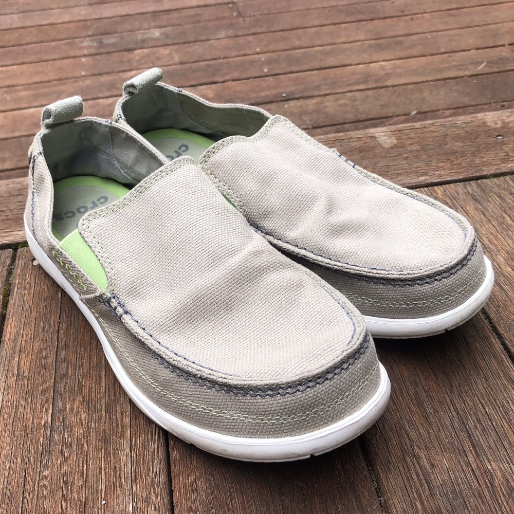Crocs Walu Slip-OnSlate Grey/Light Grey - size 8